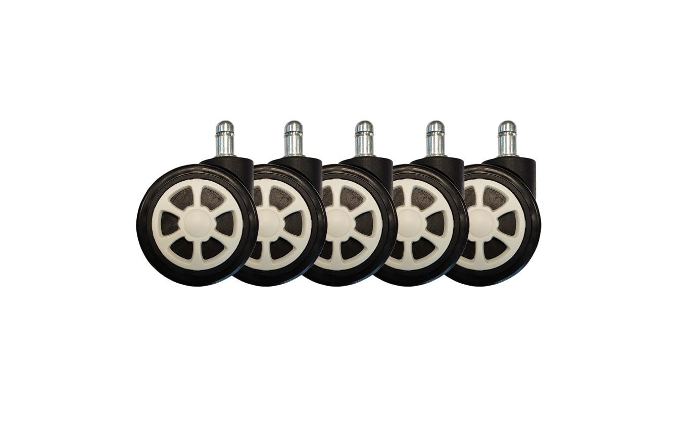 LC-Power Ersatzrollen Gaming Stuhlrollen 5er Set Weiss