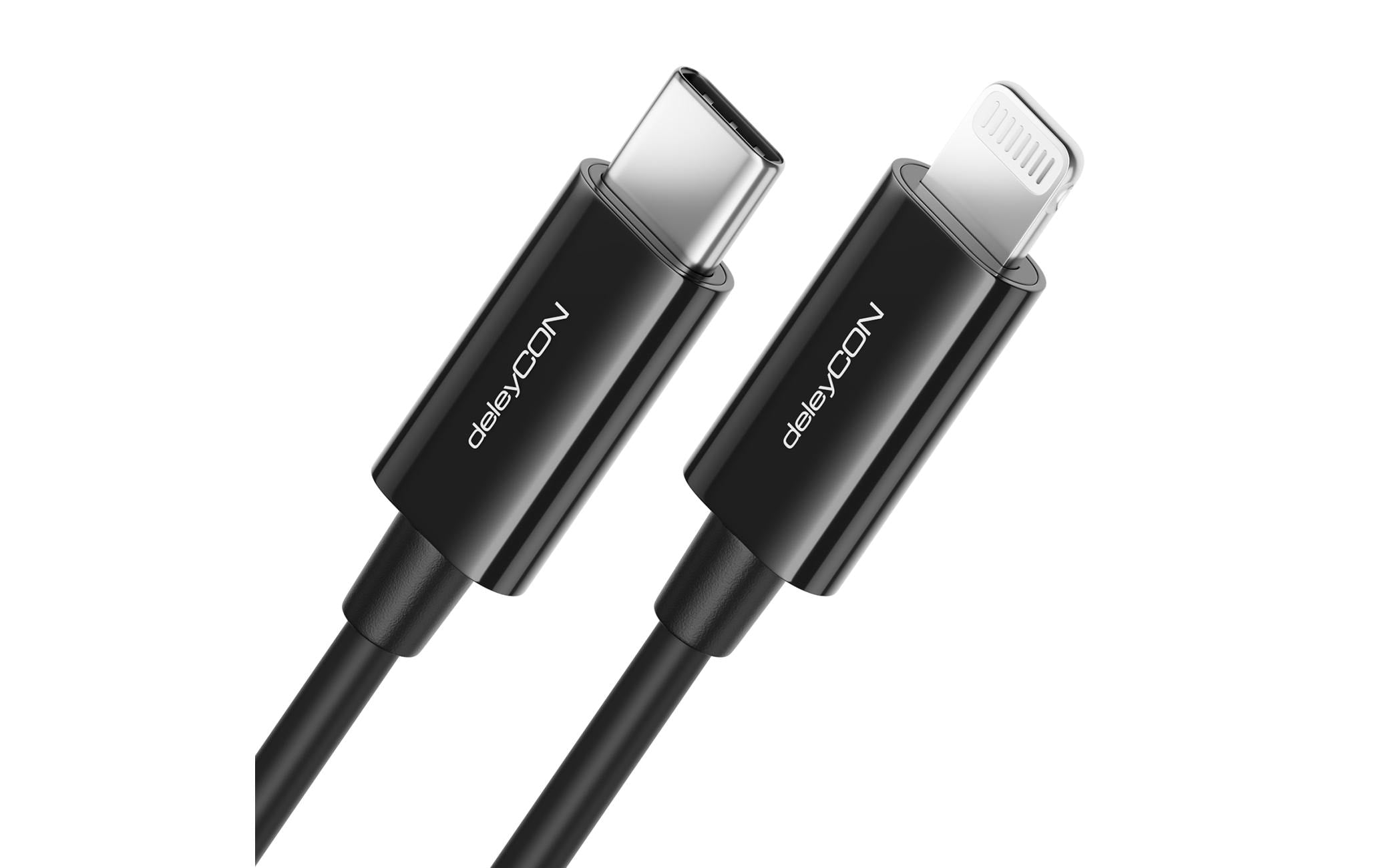 deleyCON USB 2.0-Kabel  USB C - Lightning 2 m