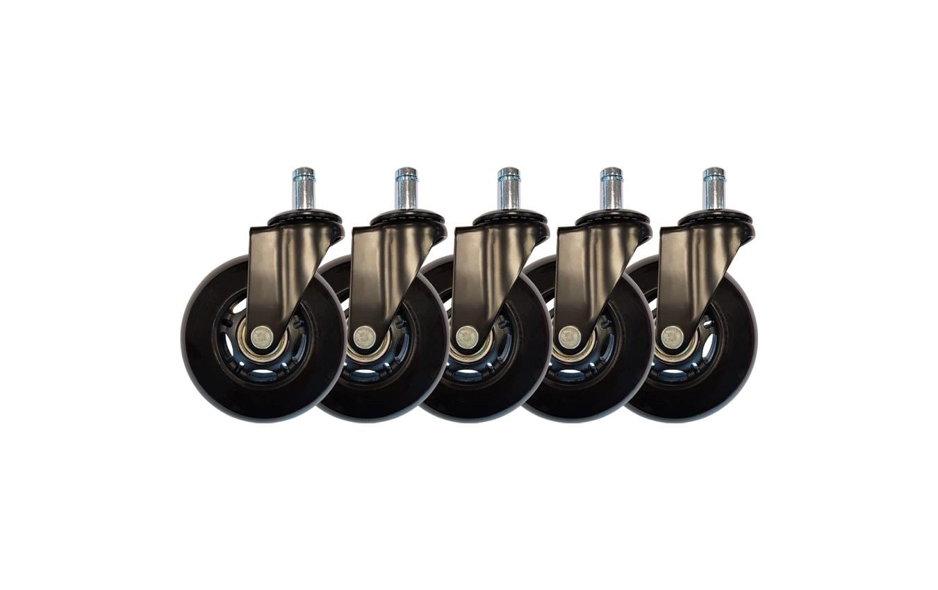 LC-Power Gaming Stuhlrollen 5er Set Schwarz