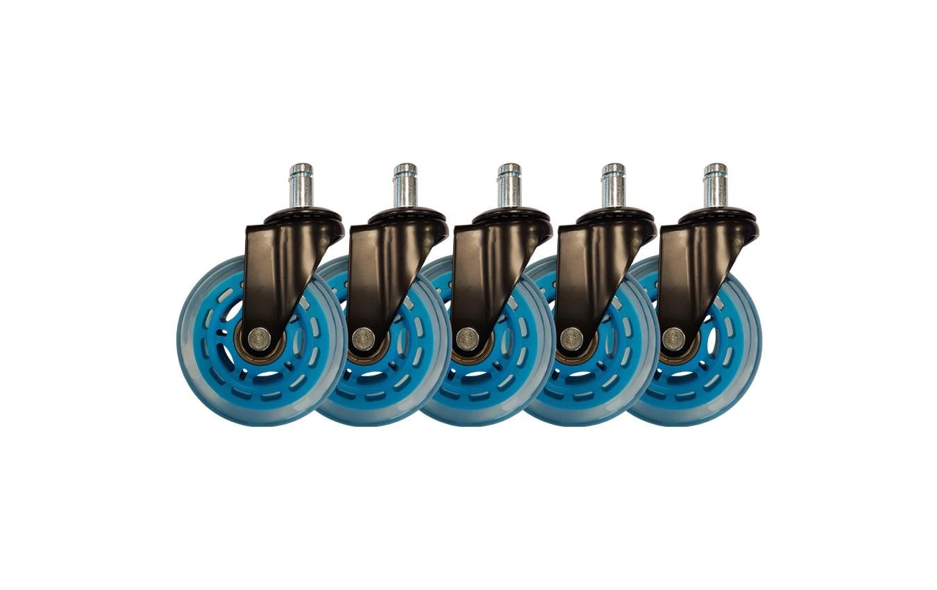 LC-Power Gaming Stuhlrollen 5er Set Hellblau