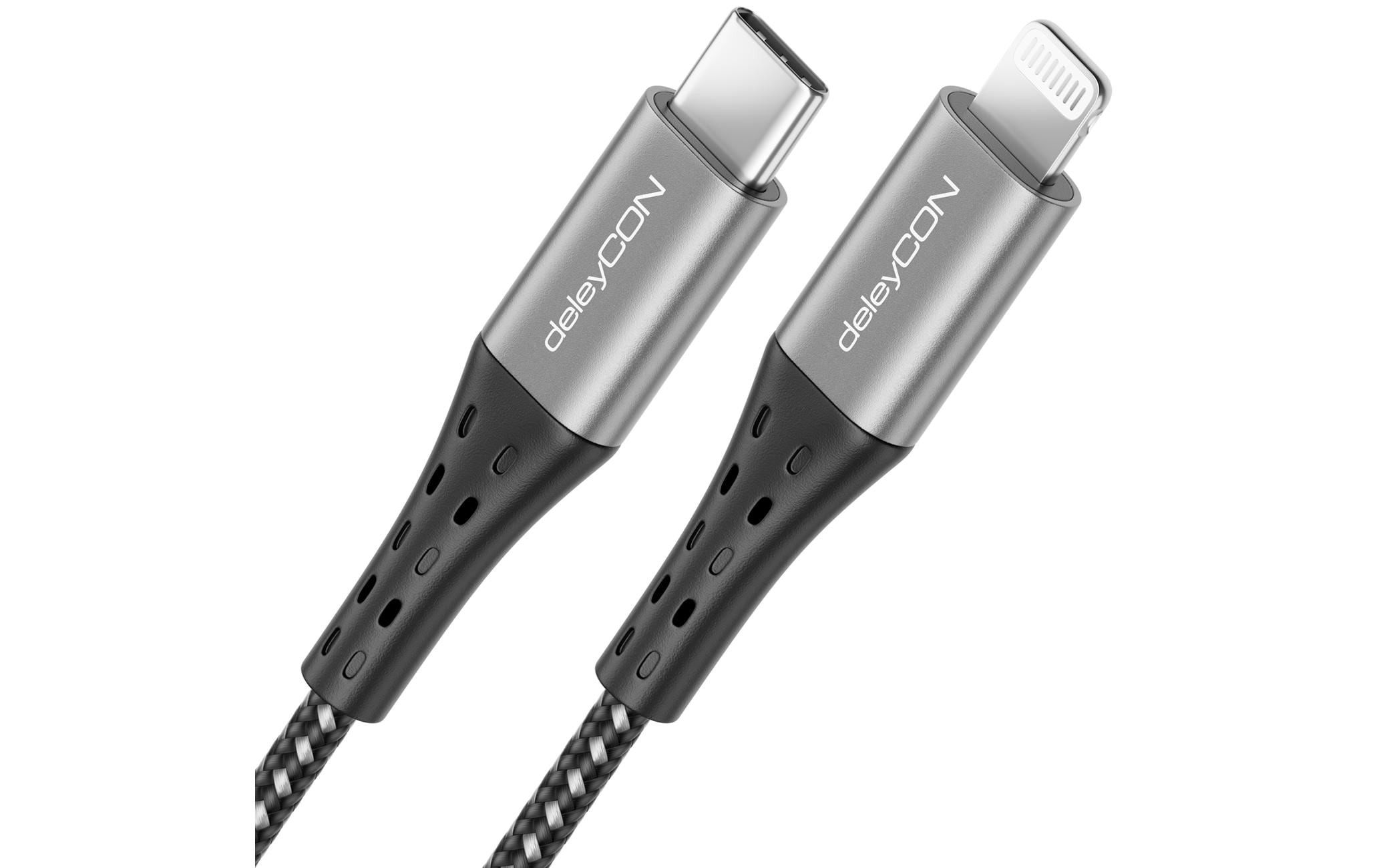 deleyCON USB 2.0-Kabel  USB C - Lightning 1.5 m