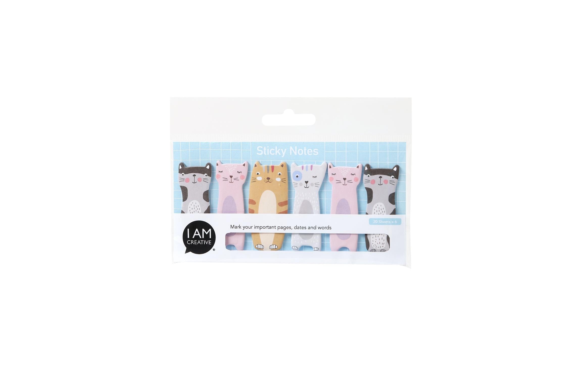 I AM CREATIVE Page Marker Katze 6 Stück