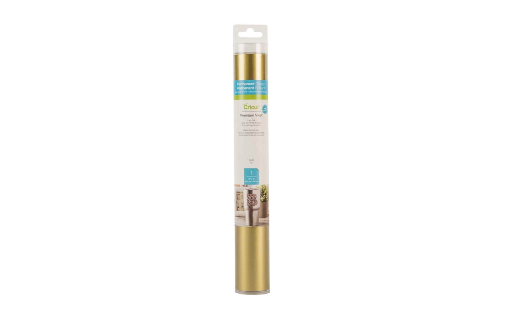 Cricut Vinylfolie Premium Textured Metallic 30.5 x 122 cm, Gold