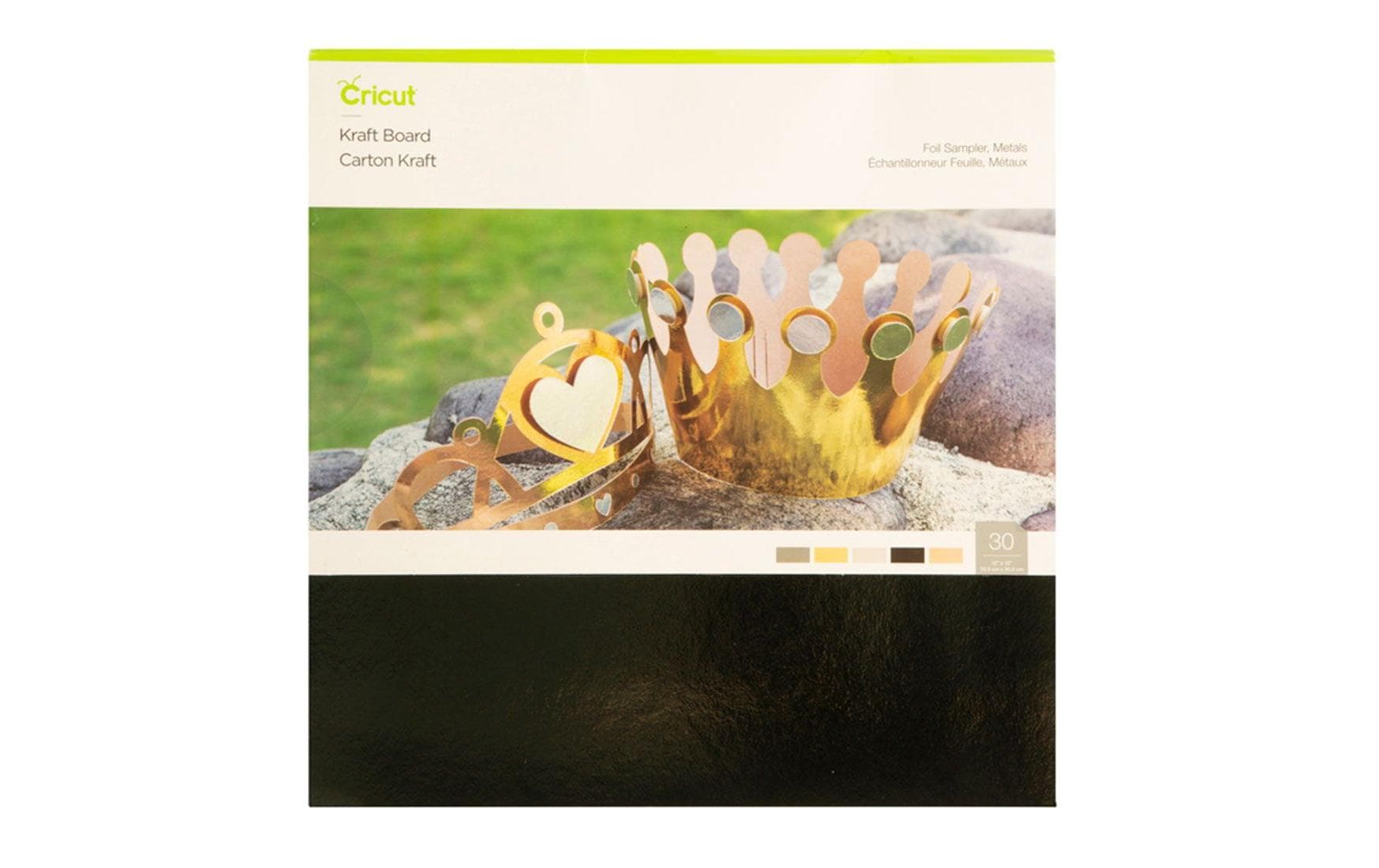 Cricut Kraftkarton Metallic 30.5 x 30.5 cm, 30 Blatt, 5 Farben