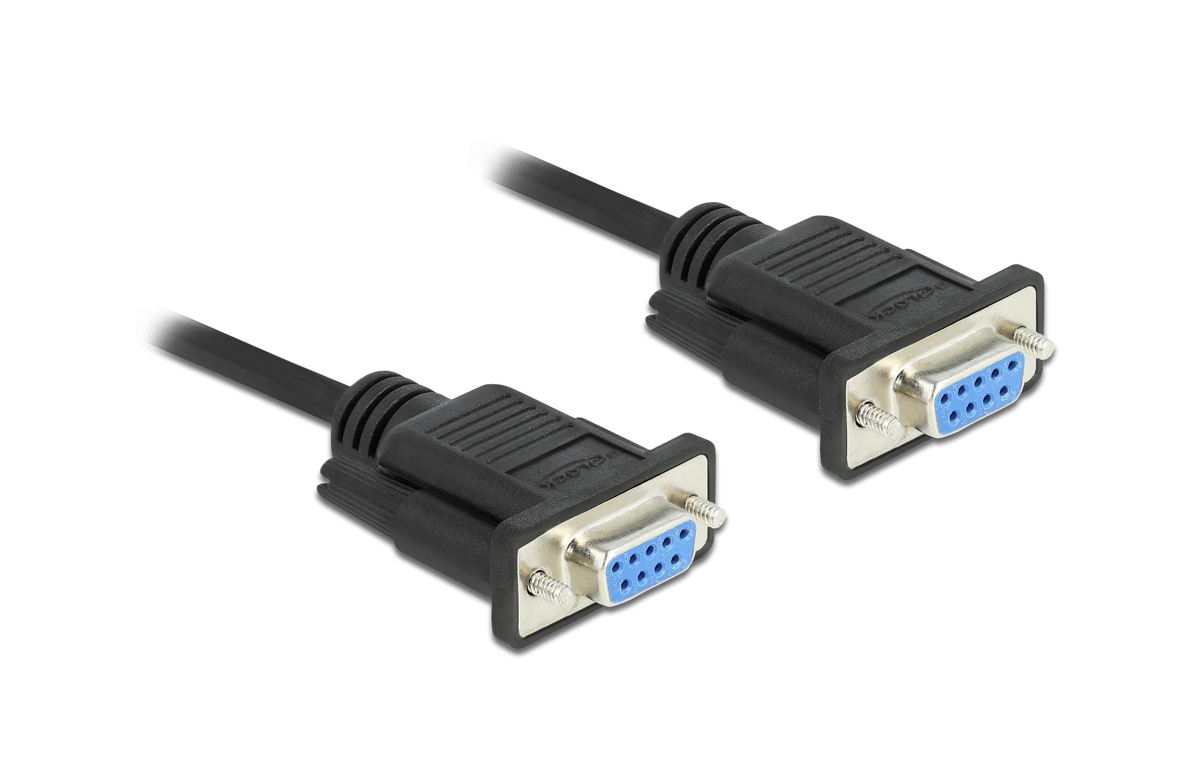 Delock Anschlusskabel Nullmodem RS-232 D-Sub 9 f-f 5 m