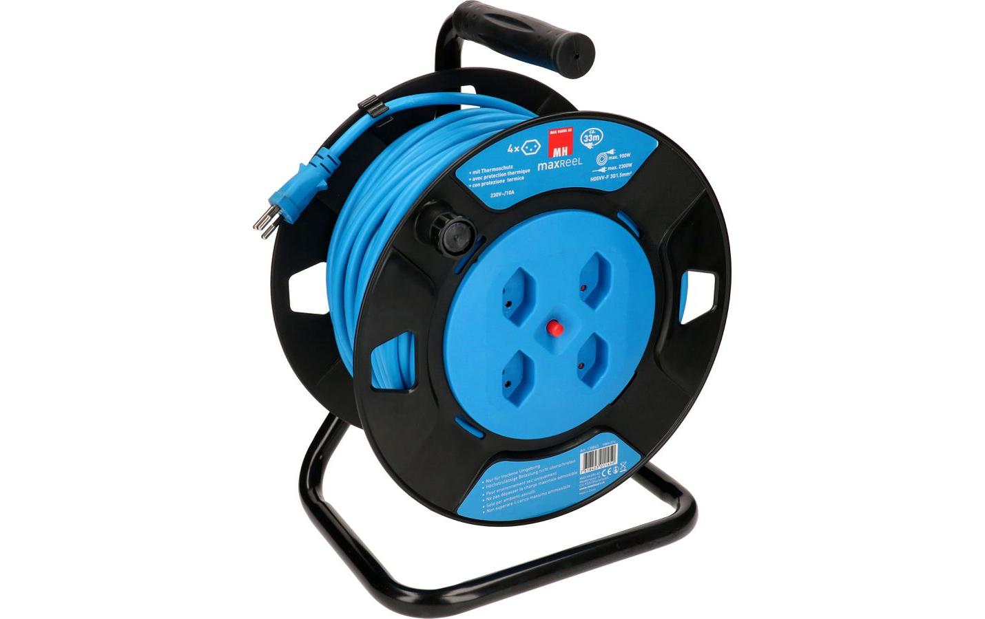 Max Hauri Kabelrolle V2 33 m Blau