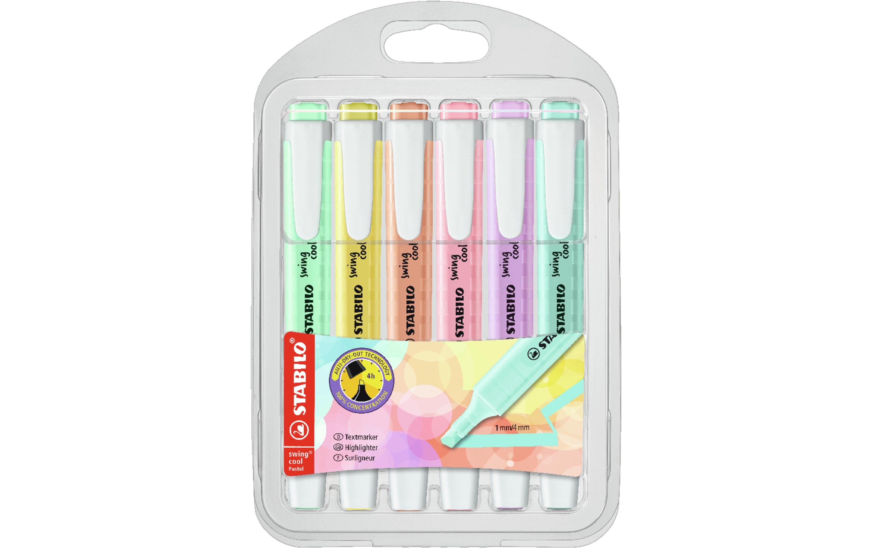 STABILO Textmarker swing cool Pastell 8 Stück