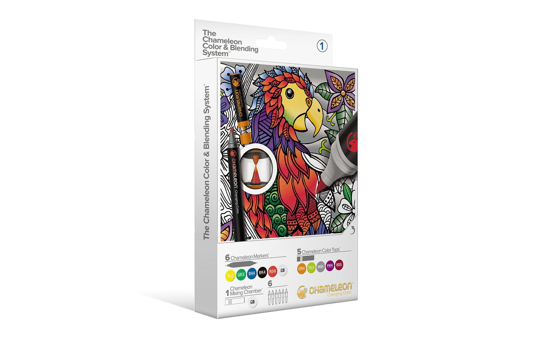 Chameleon Brushpen Color & Blending Set 1 mit 6 Marker