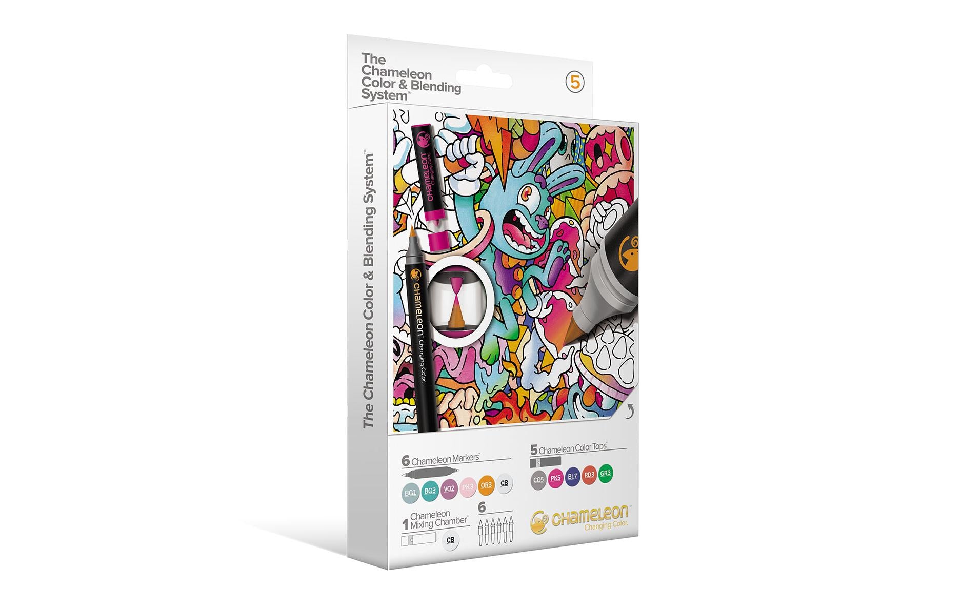 Chameleon Brushpen Color & Blending Set 5 mit 6 Marker
