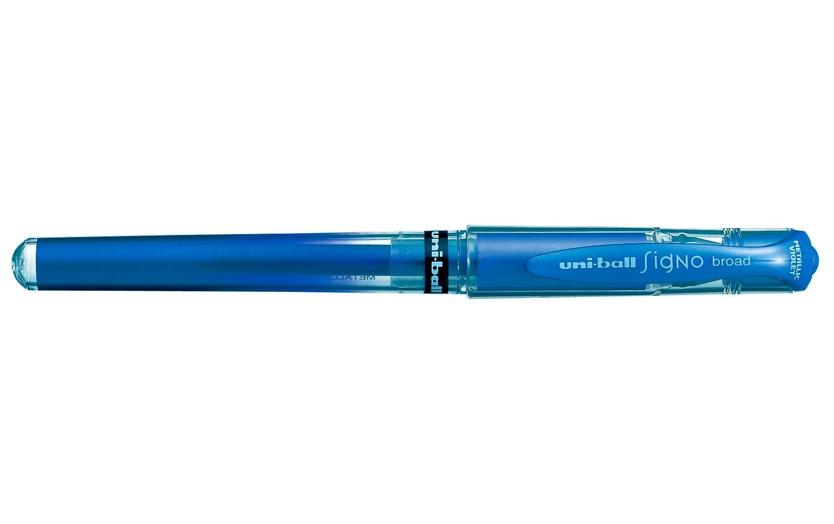 Uni Gelschreiber uni-ball Signo broad 1 mm, Metallic Blau