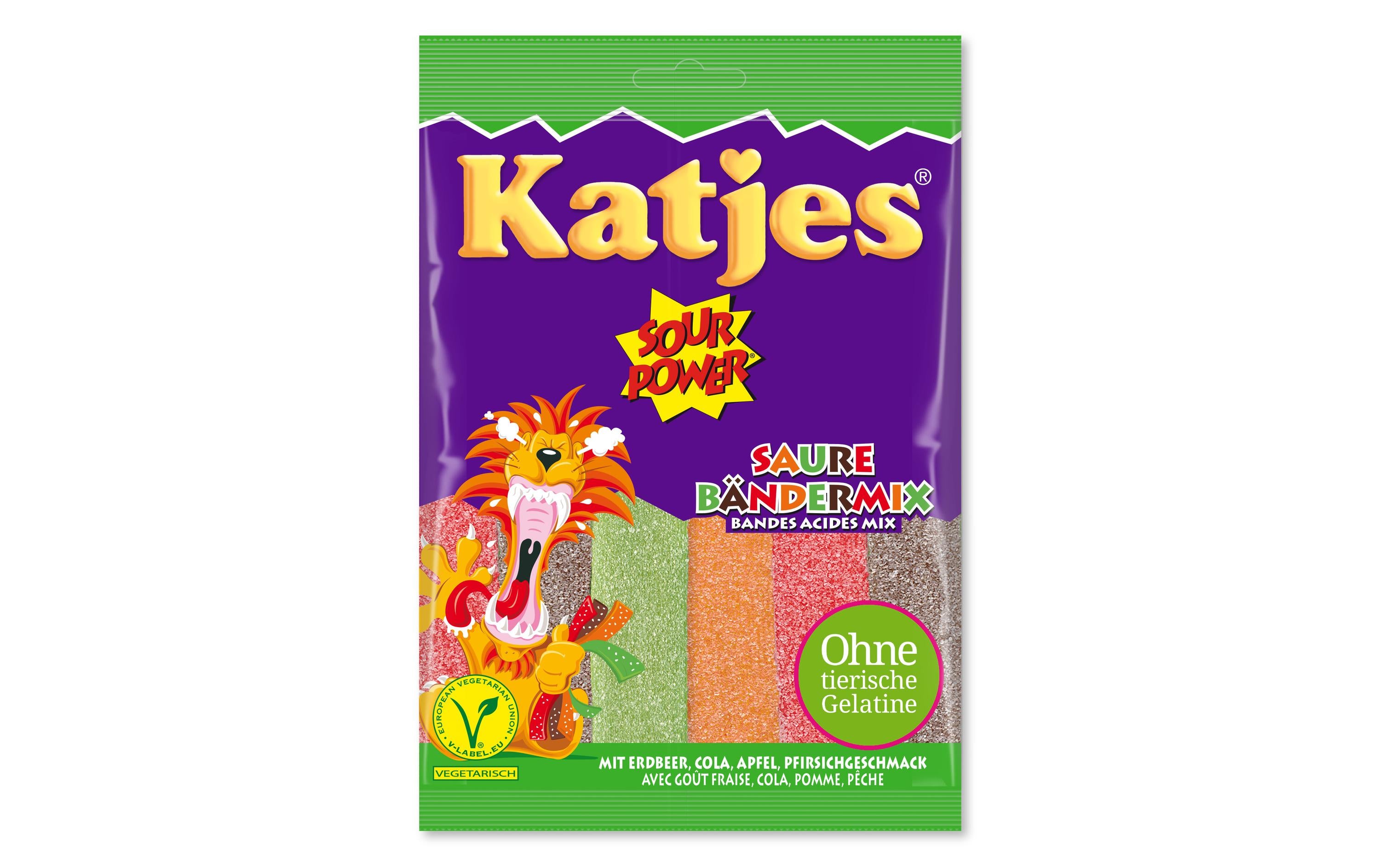 Katjes Sour Power Bänder Mix 200 g