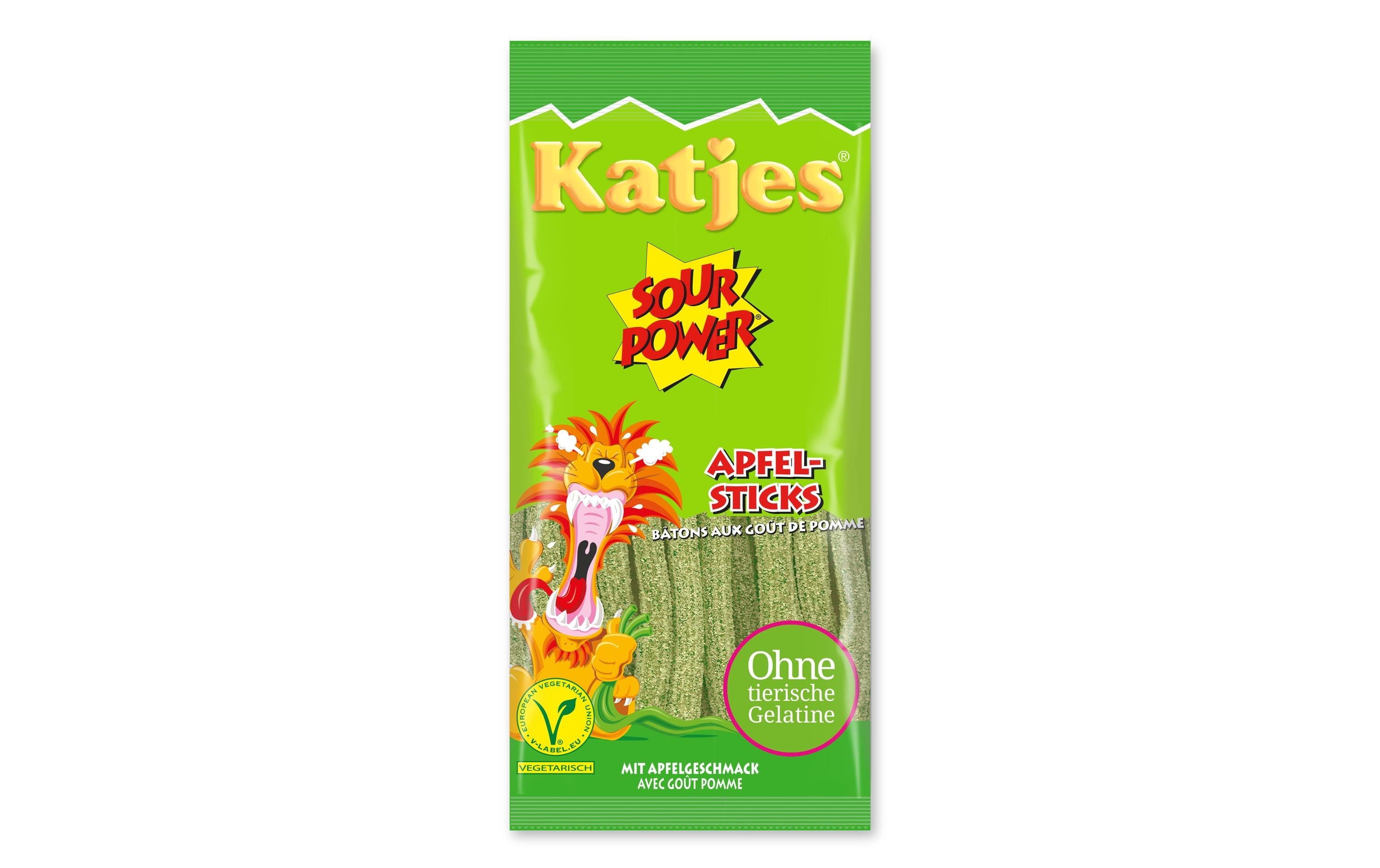 Katjes Sour Power Apfel Sticks 100 g
