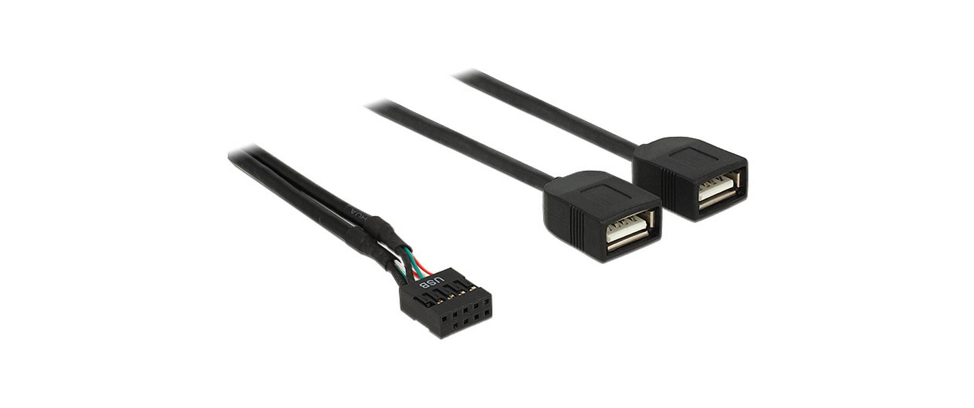Delock USB2.0 Pinheaderkabel 2x USB2.0 40 cm