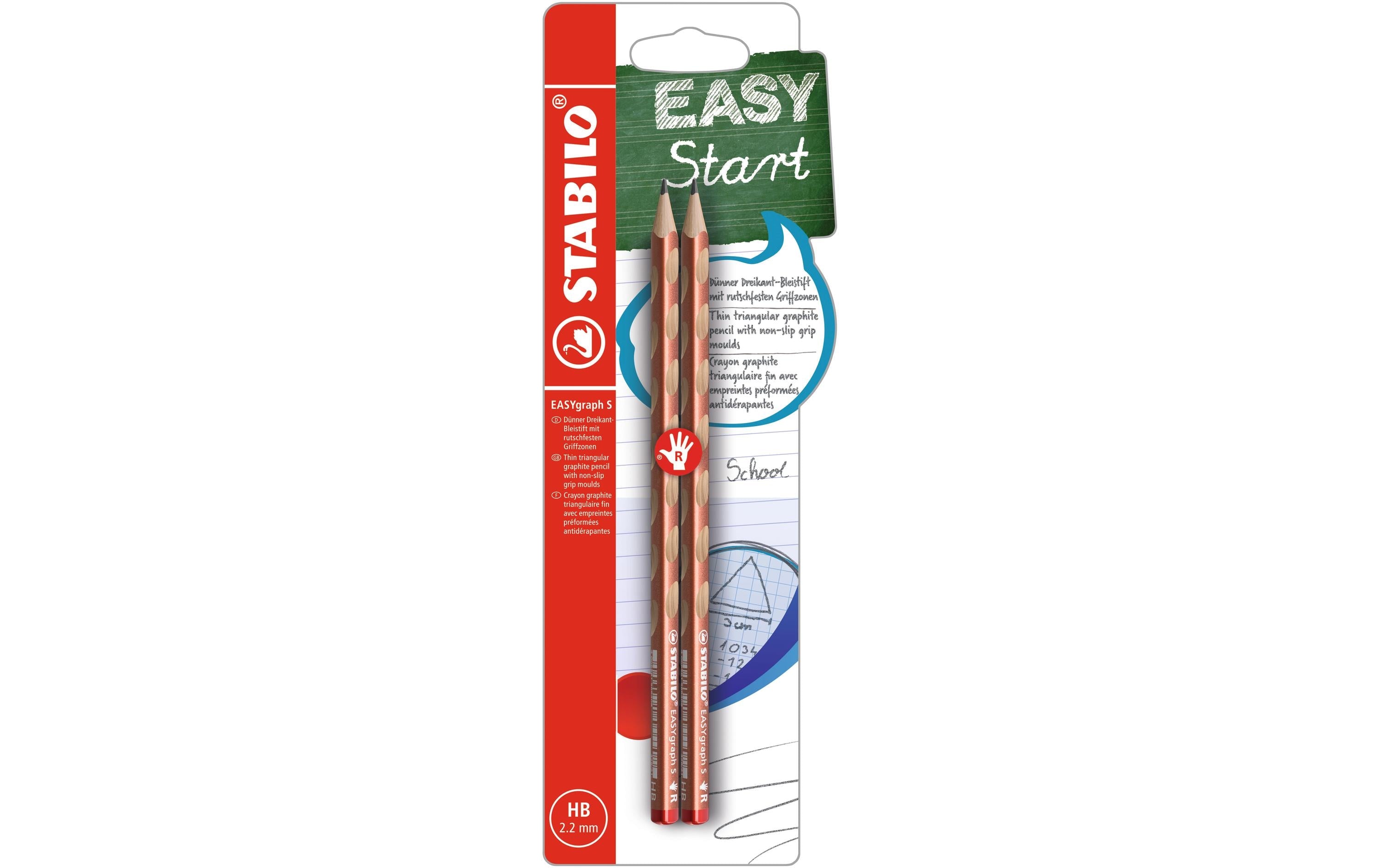 STABILO Bleistift EASYgraph S Metallic 2 Stück, Kupfer