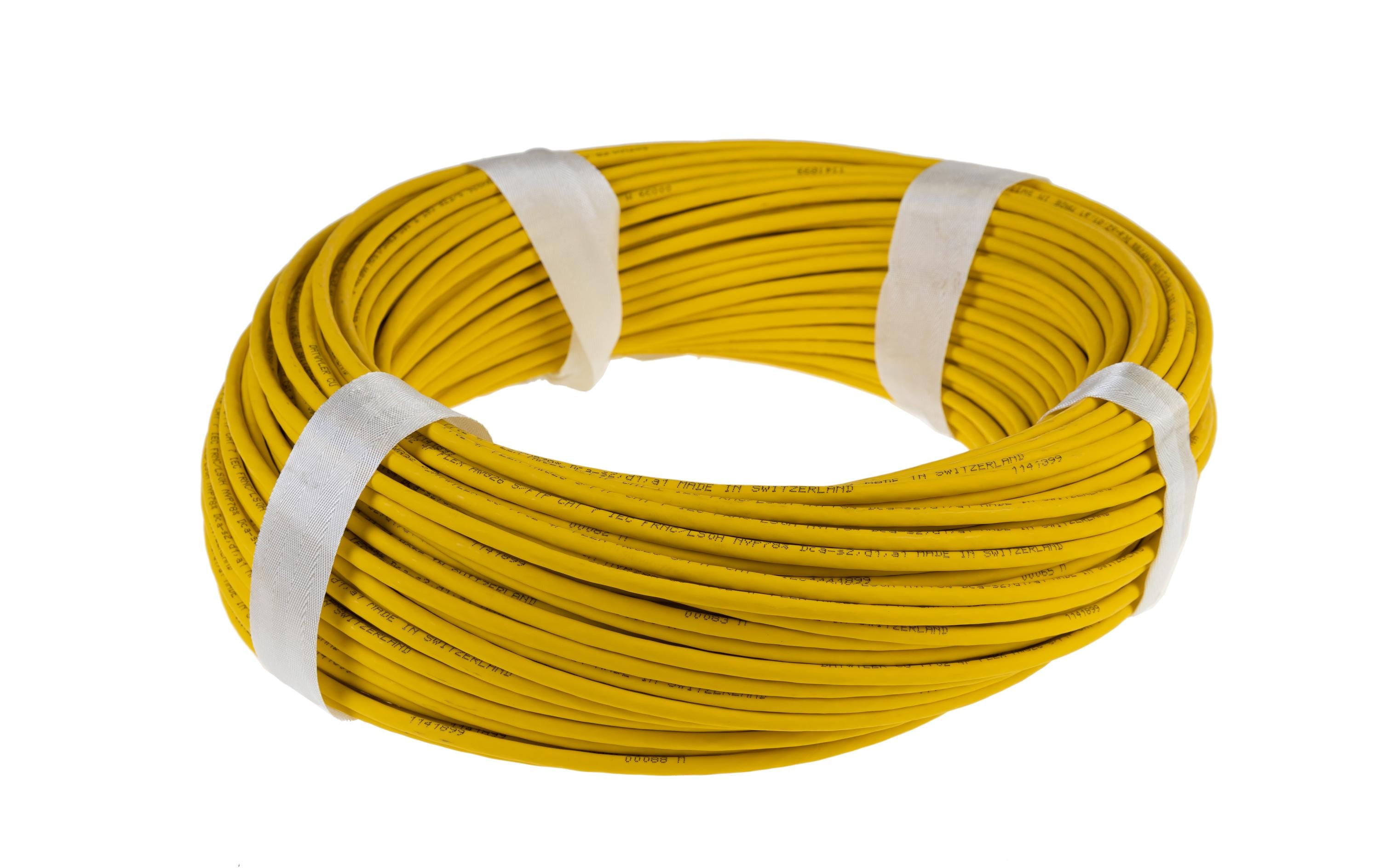 Dätwyler IT Infra Rangierkabel CU 7702 4P Flex Cat 7, S/FTP, 100 m, Gelb
