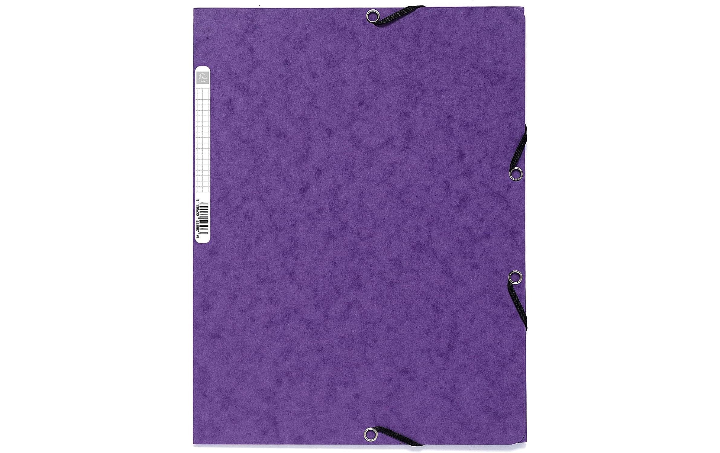 Exacompta Gummibandmappe A4 Violett, 250 Blatt