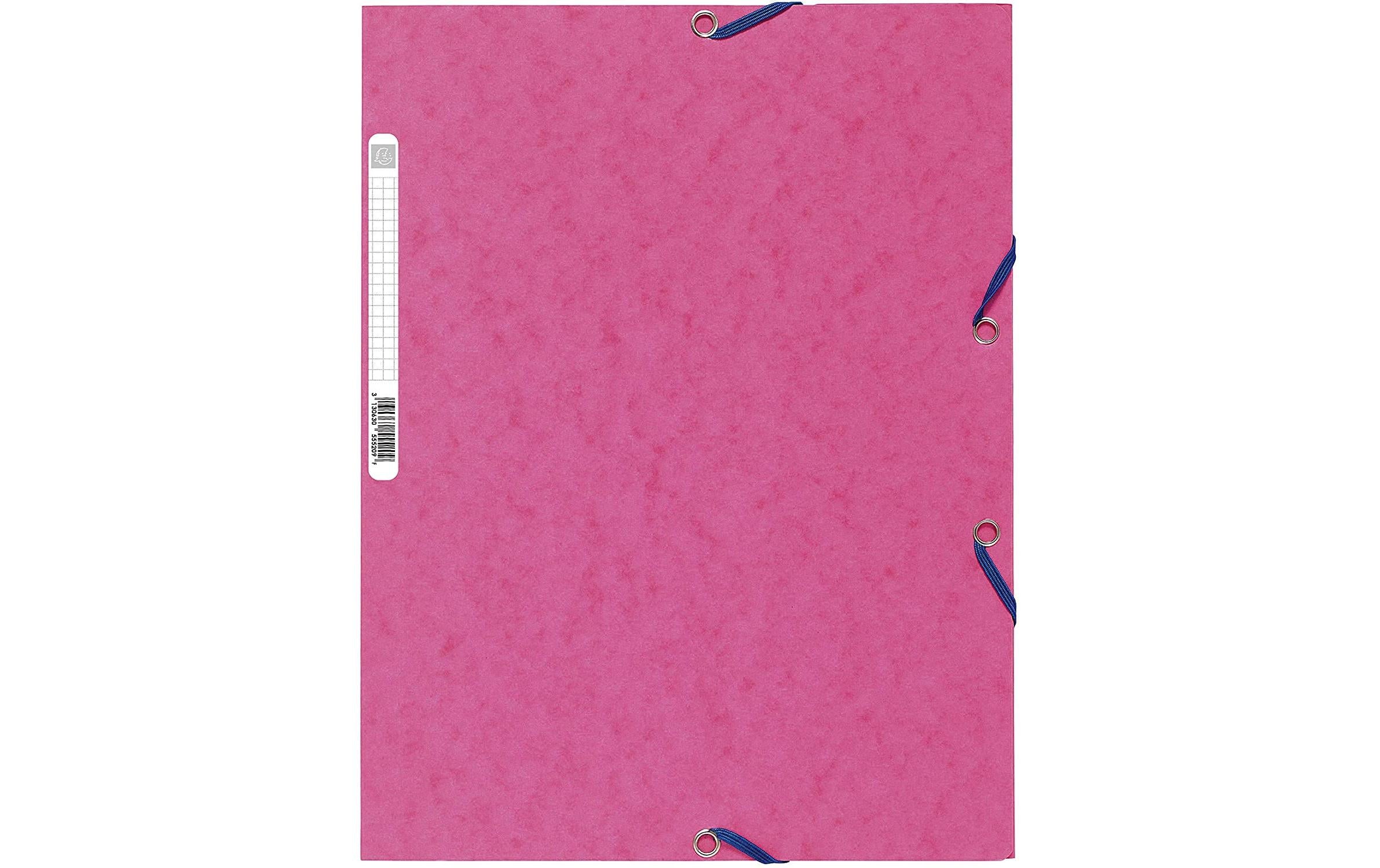 Exacompta Gummibandmappe A4 Rosa, 250 Blatt