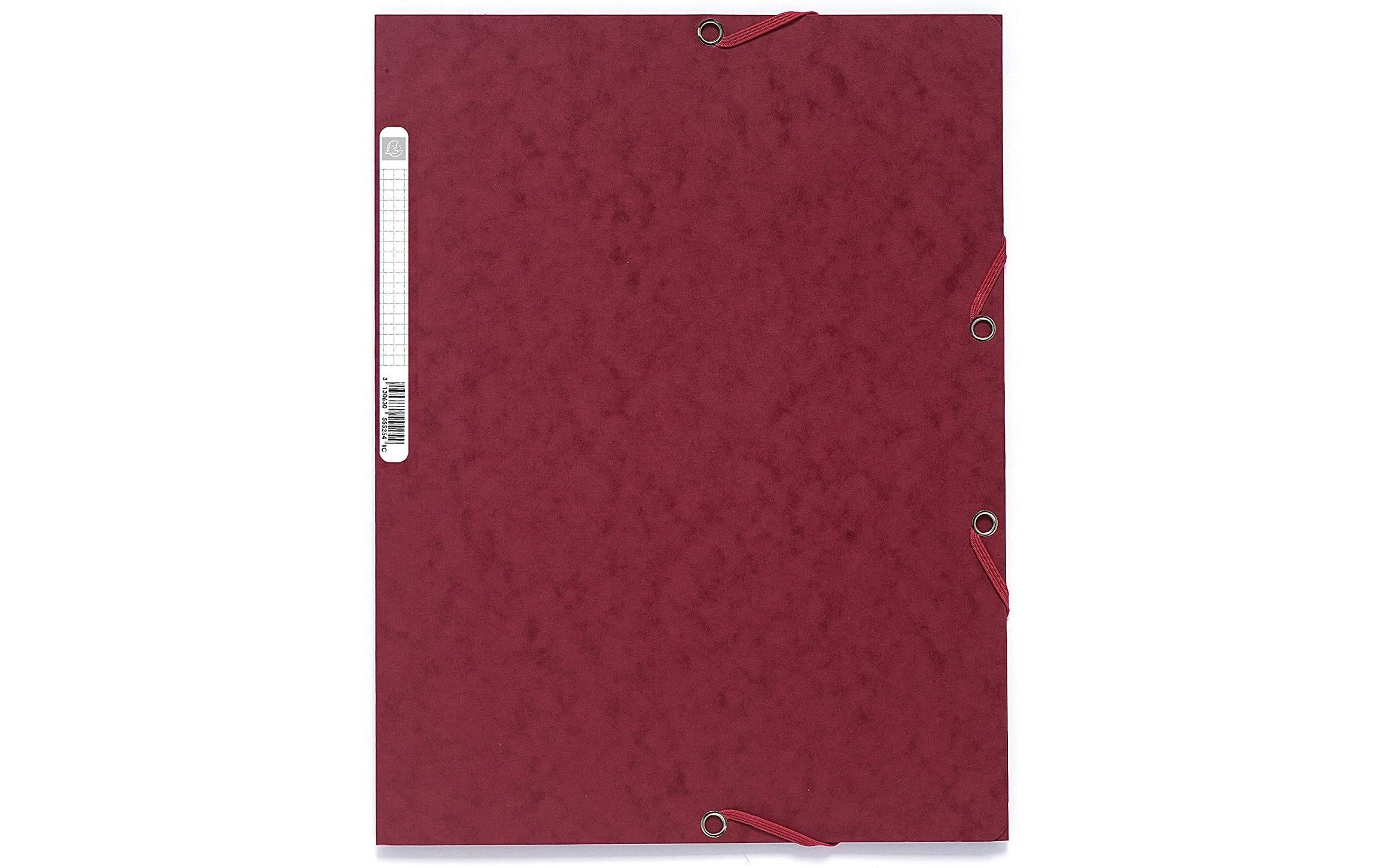 Exacompta Gummibandmappe A4 Bordeaux, 250 Blatt