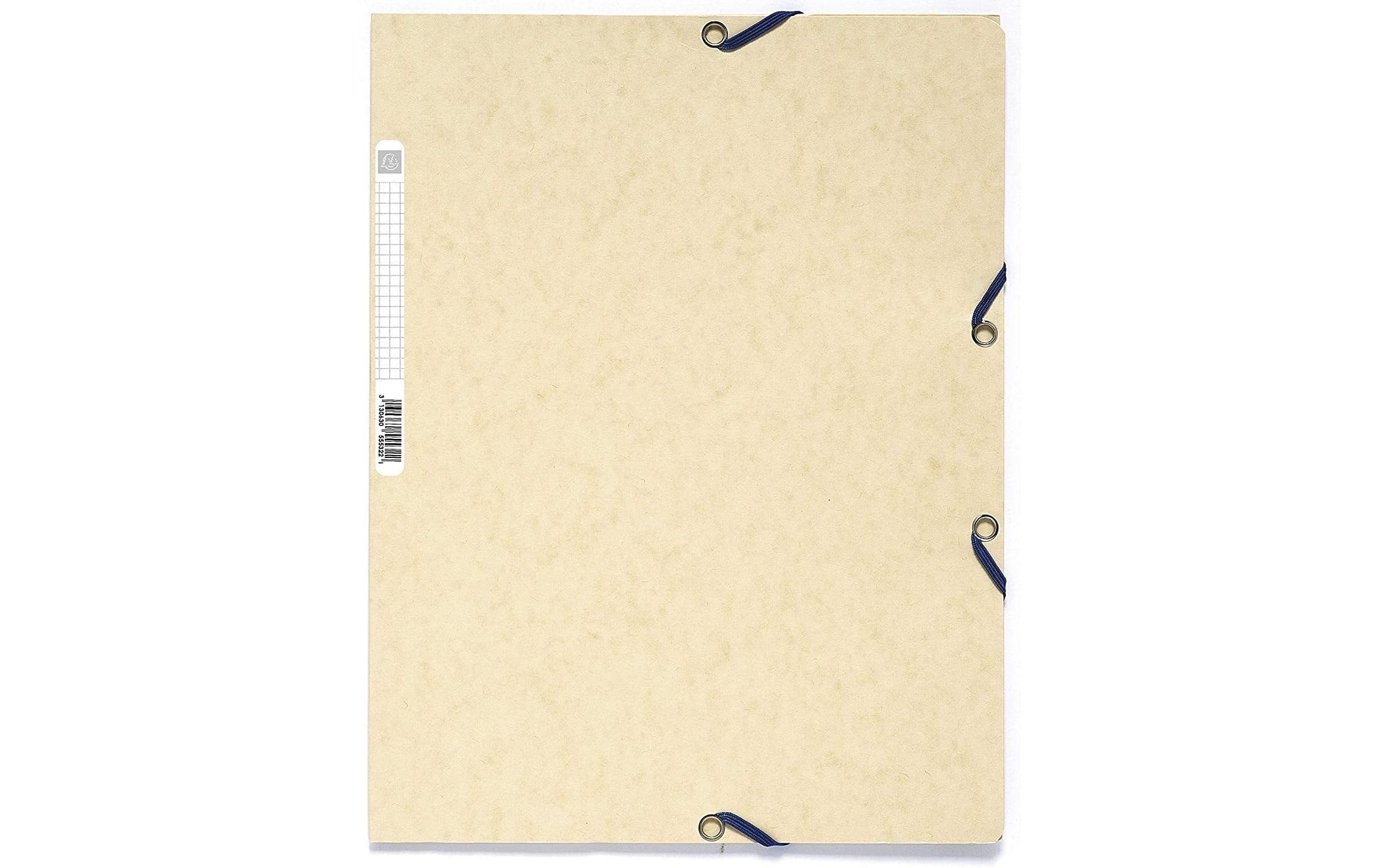 Exacompta Gummibandmappe A4 Vanille, 250 Blatt