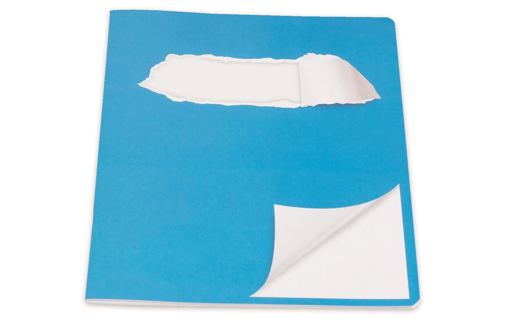 ELCO Schulheft E5, Blanko, Blau/Weiss