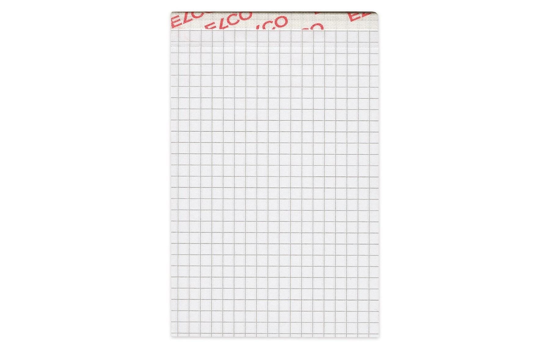 ELCO Notizblock A7 70 g/m² , 4 mm kariert, 5 Stück