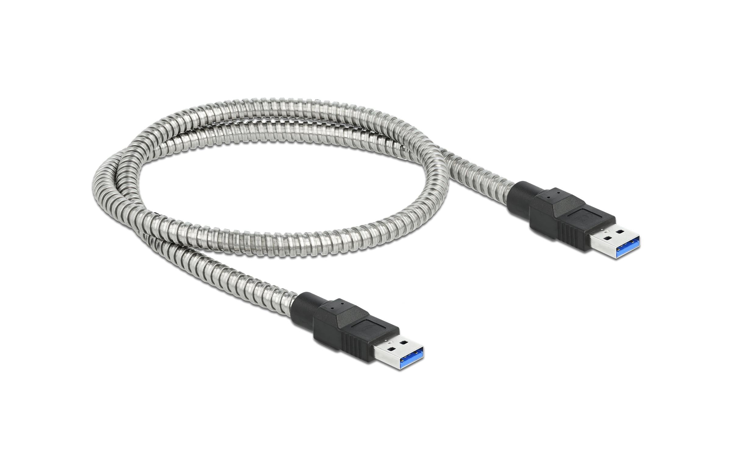 Delock USB 3.1-Kabel Metalmantel USB A - USB A 0.5 m