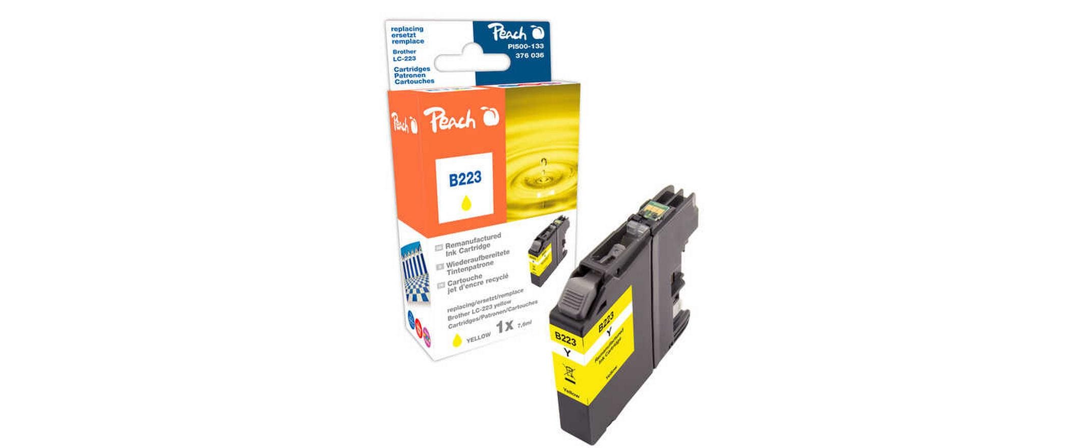 Peach Tinte Brother LC-223 Yellow