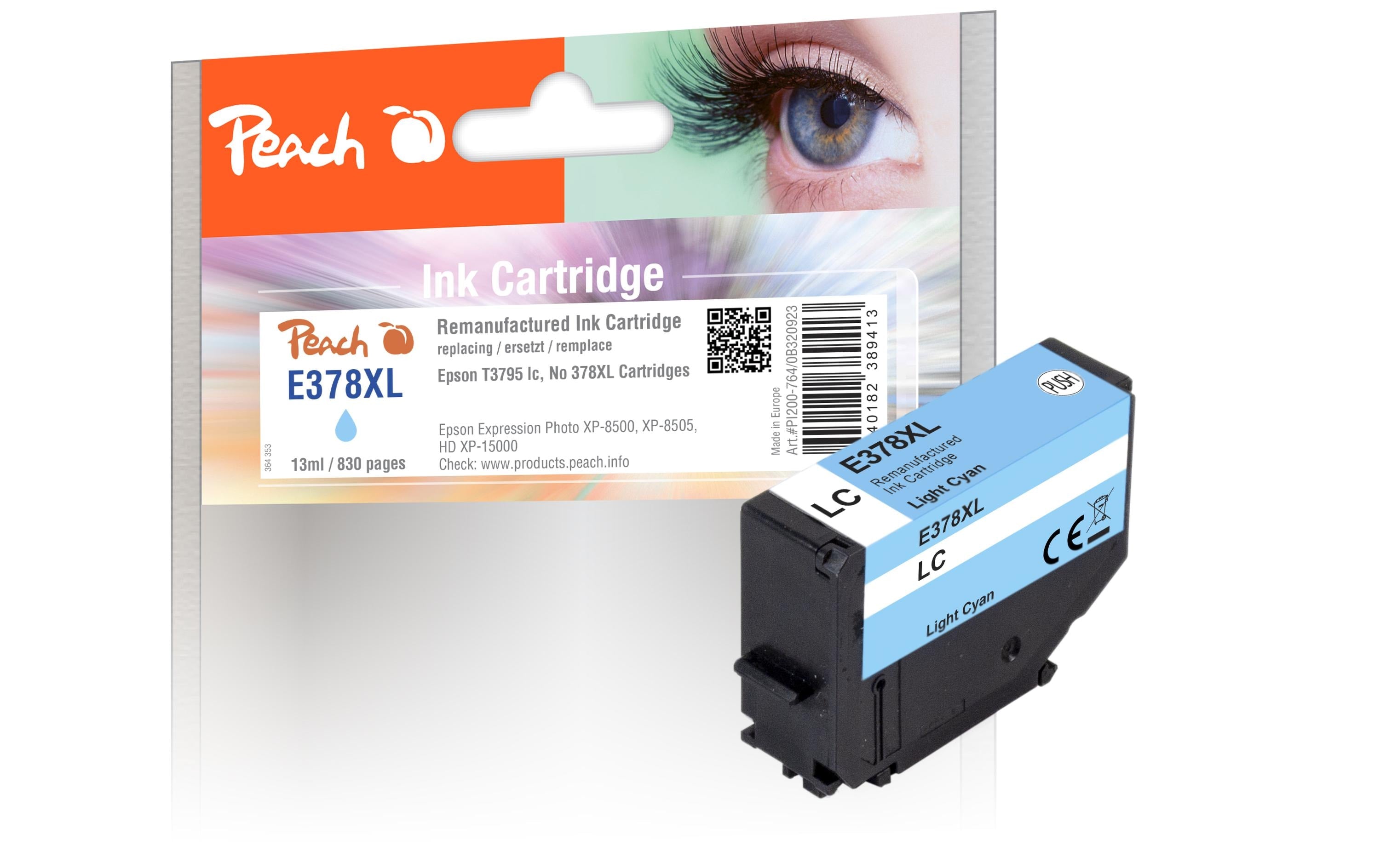 Peach Tinte Epson T3795, No 378XL Light Cyan