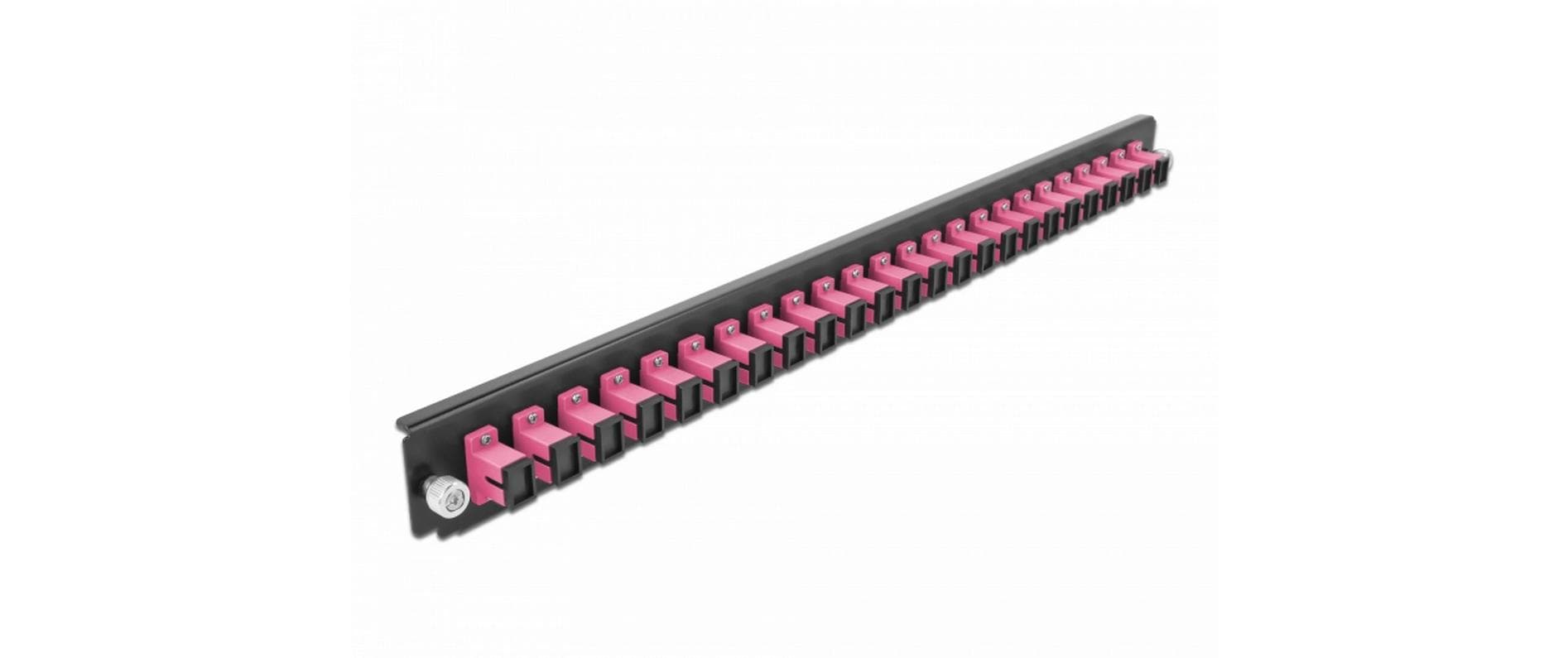 Delock Verteilerplatte Frontblende 24 Port SC Simplex violett