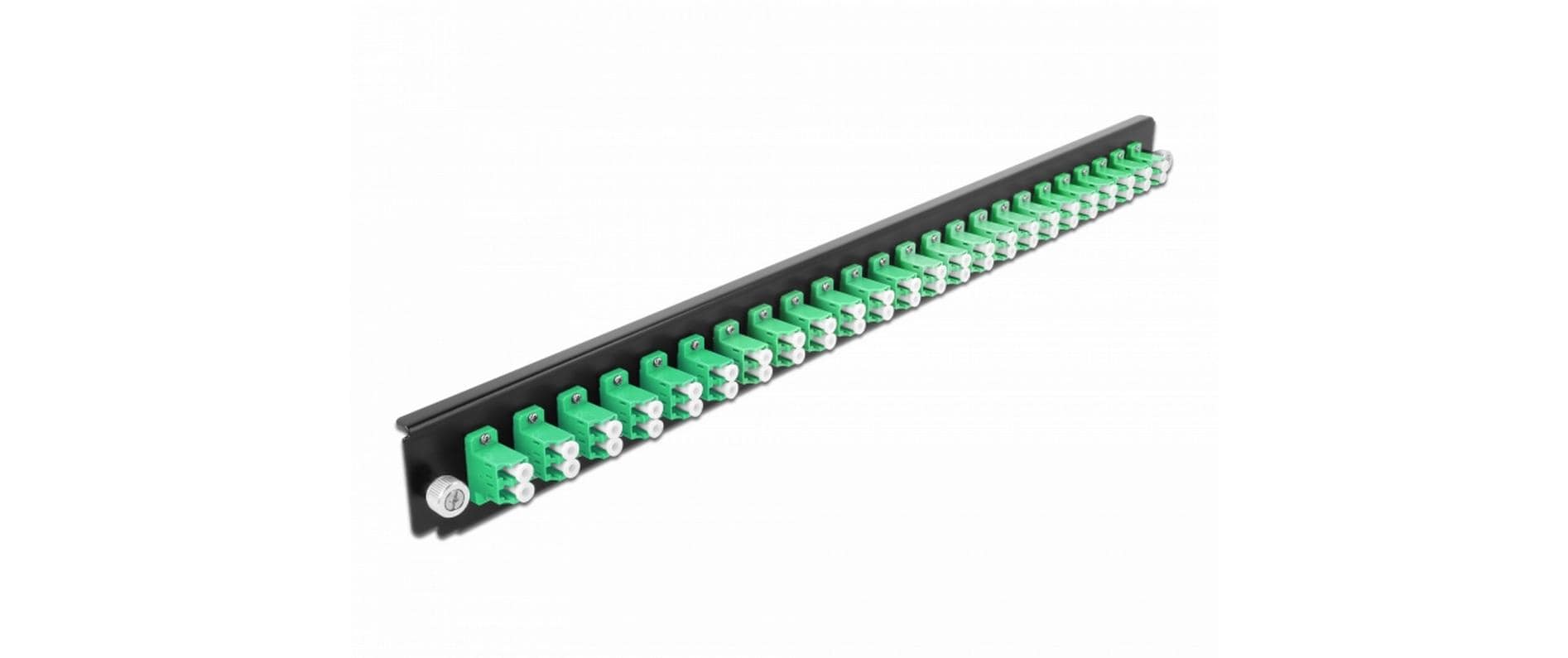 Delock Verteilerplatte Frontblende 24 Port LC Duplex SM grün