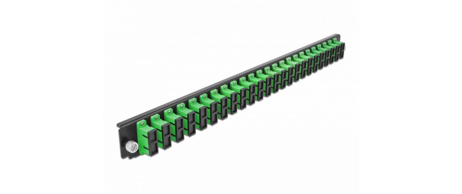 Delock Verteilerplatte Frontblende 24 Port SC Duplex OS2 SM grün