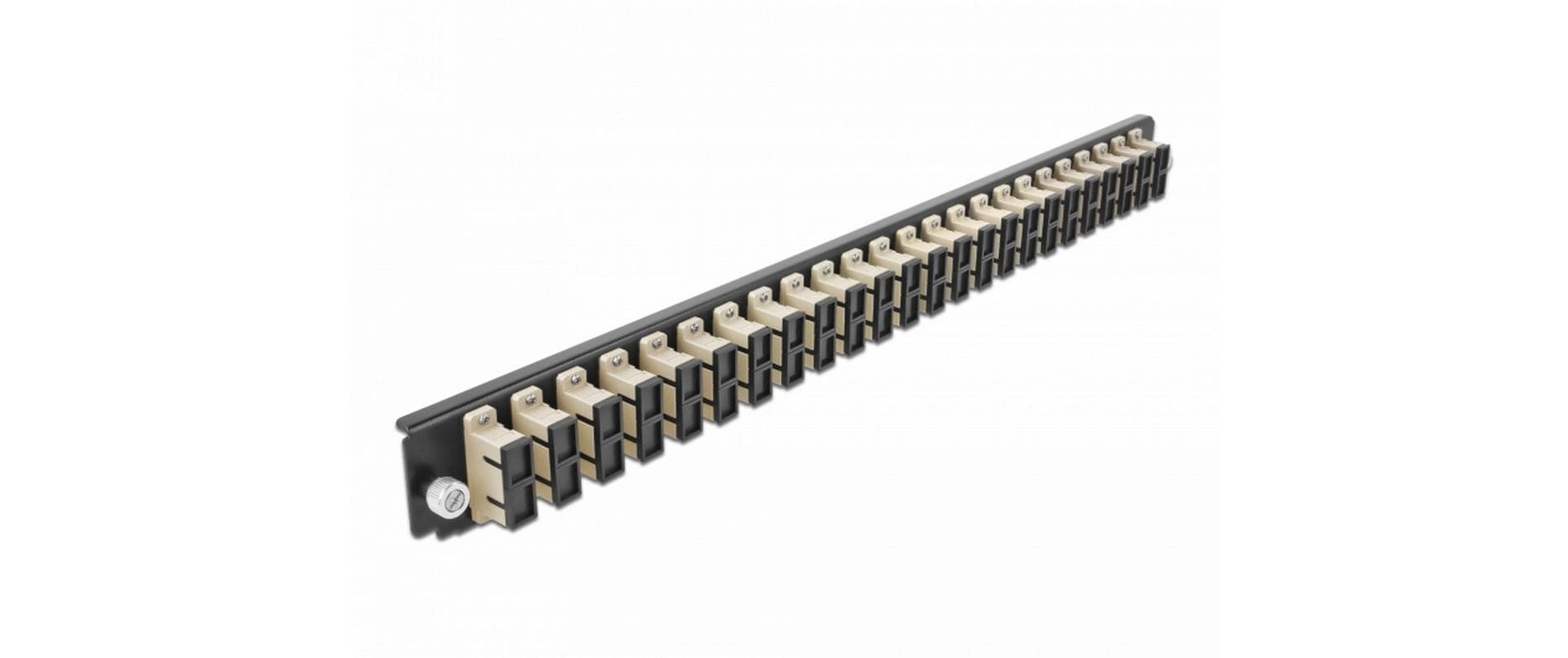 Delock Verteilerplatte Frontblende 24 Port SC Duplex OM2 MM beige
