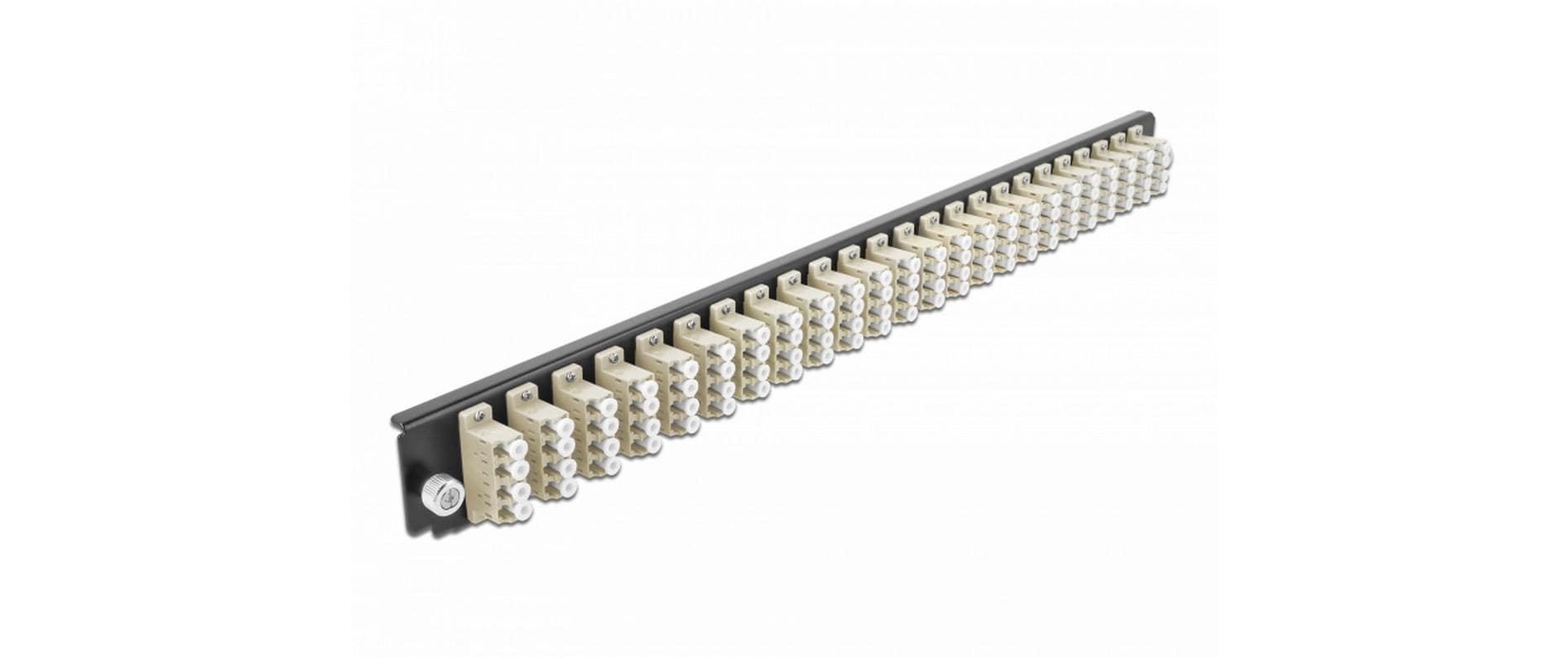 Delock Verteilerplatte Frontblende 24 Port LC Quad OM2 MM beige
