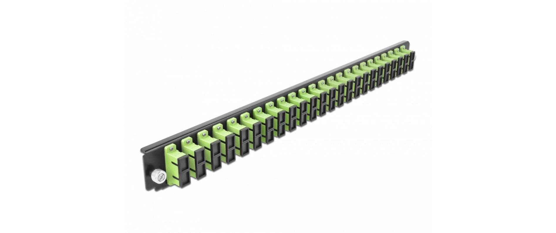 Delock Verteilerplatte Frontblende 24 Port SC Duplex OM5 MM grün