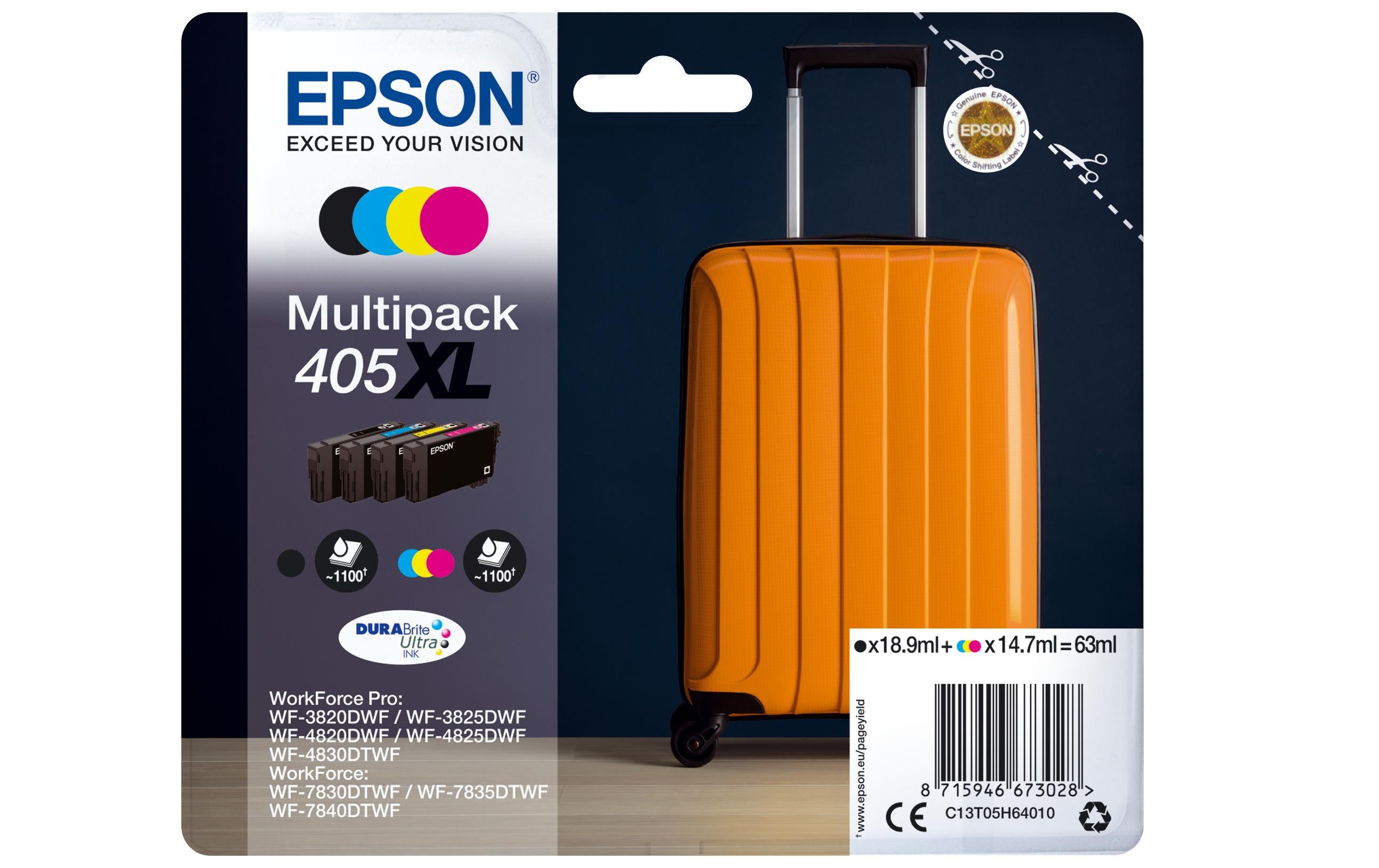 Epson Tinte Nr. 405XL / C13T05H64010 BK, C, M, Y