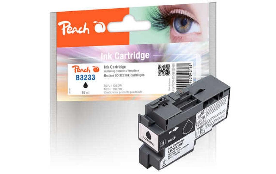 Peach Tinte Brother LC-3233 Black