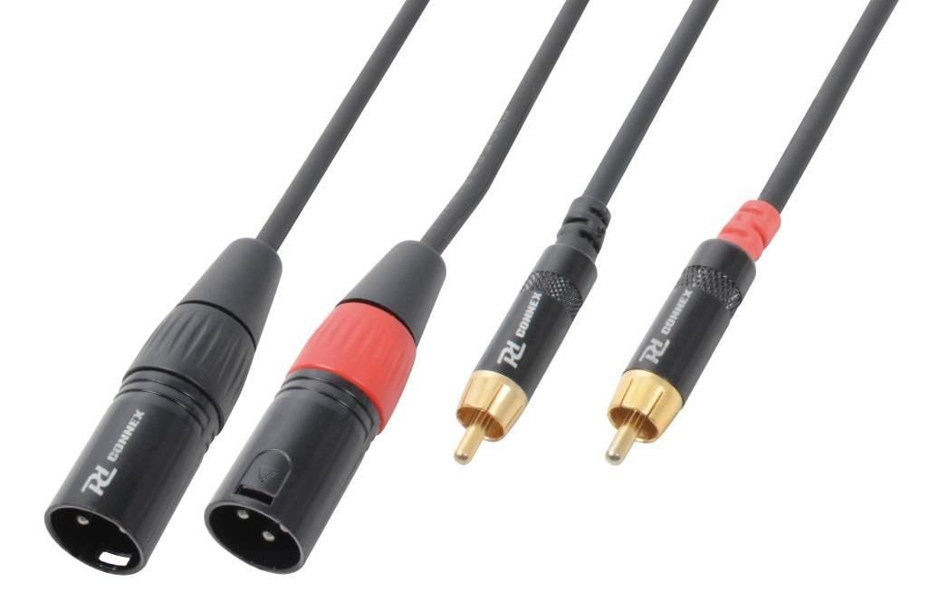 PD Connex Audio-Kabel CX66-3 XLR 3 Pole, male - Cinch 3 m