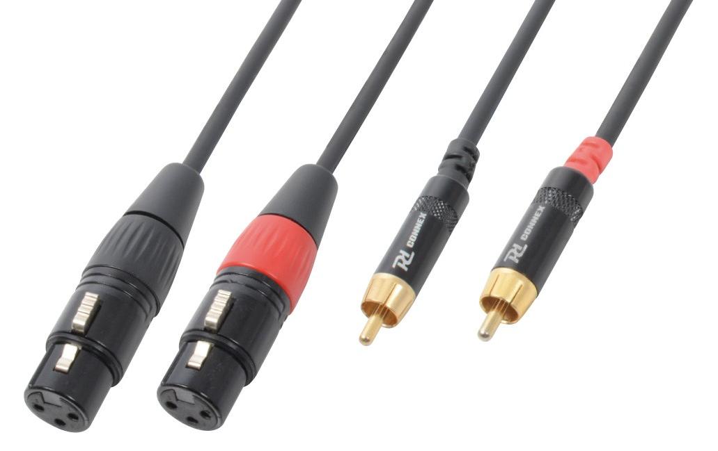 PD Connex CX68-1 XLR 3 Pole, female - Cinch 1.5 m