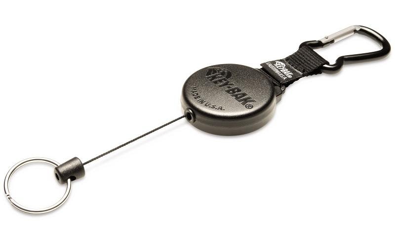 KEY-BAK Ausweishalter KB 488 120 cm, mit Clip, Schwarz