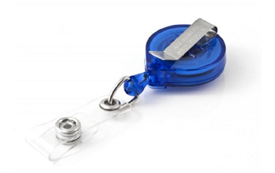 KEY-BAK Ausweishalter KB Mini-Badge 90 cm, mit Clip, Blau