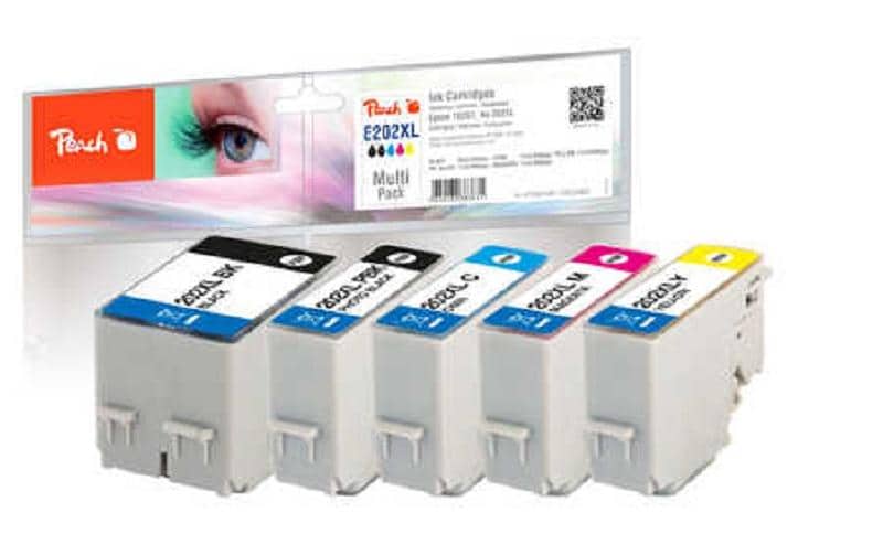 Peach Tinte Epson  No 202XL (T02G7) 1x BK, PBK, C, M, Y