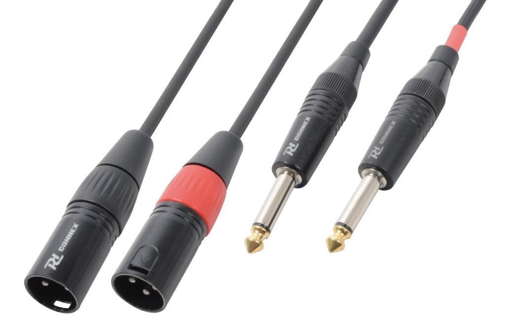 PD Connex CX64-01 XLR 3 Pole, male - Klinke 6.3 mm, male 0.2 m
