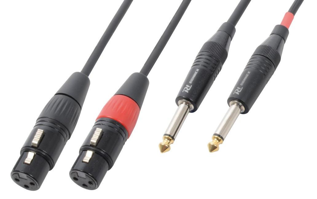 PD Connex CX62-1 XLR 3 Pole, female - Klinke 6.3 mm, male 1.5 m