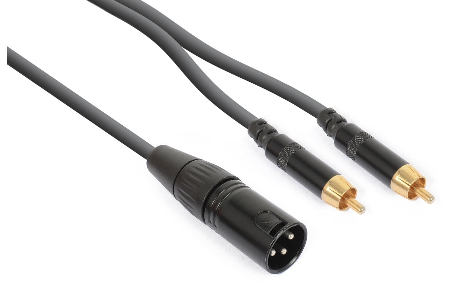 PD Connex CX58-1 XLR 3 Pole, male - Cinch 1.5 m