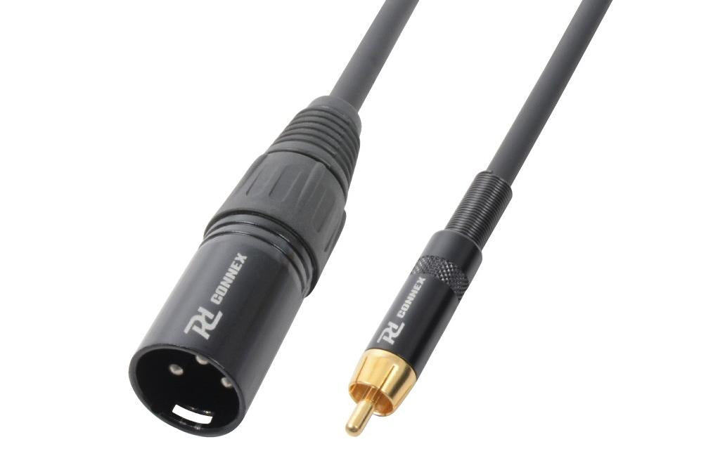 PD Connex CX52-3 XLR 3 Pole, male - Cinch 3 m