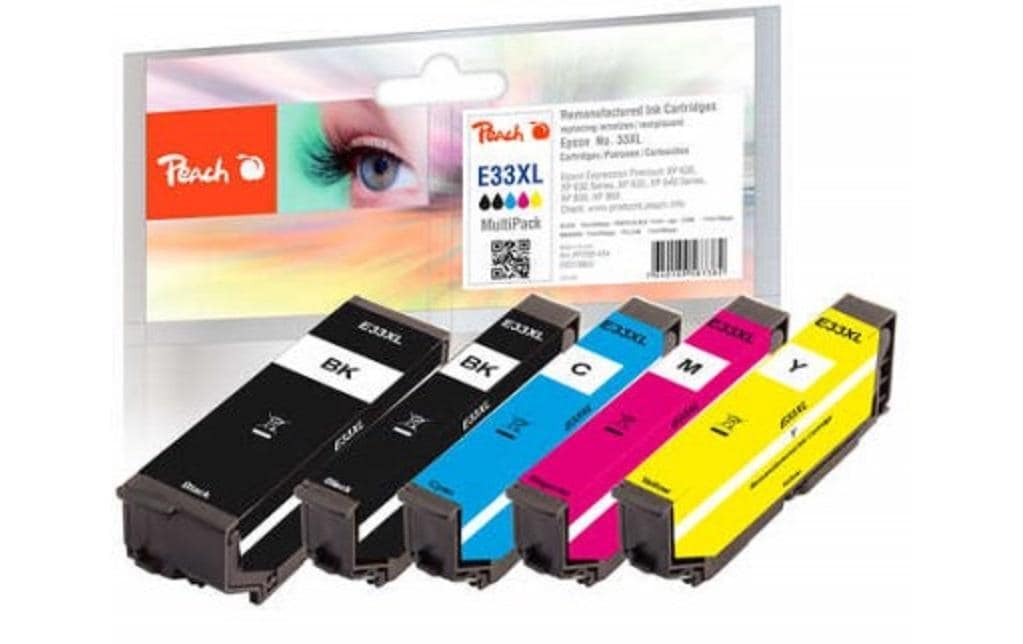 Peach Tinte Epson No. 33XL BK, PBK, C, M, Y