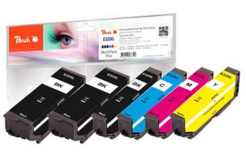 Peach Tinte Epson No. 33XL 2x BK, 1x PBK C, M, Y