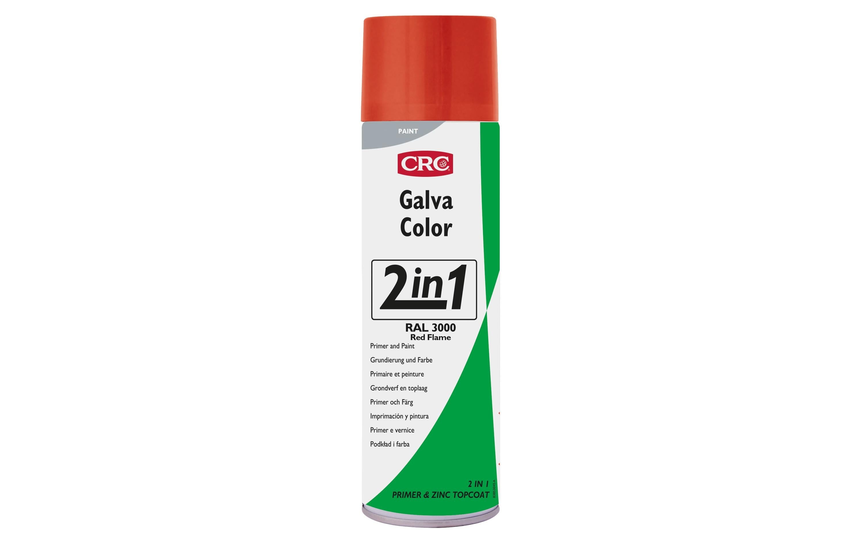 CRC Korrosionsschutz GalvaColor 2in1, 3000 Feuerrot 500 ml