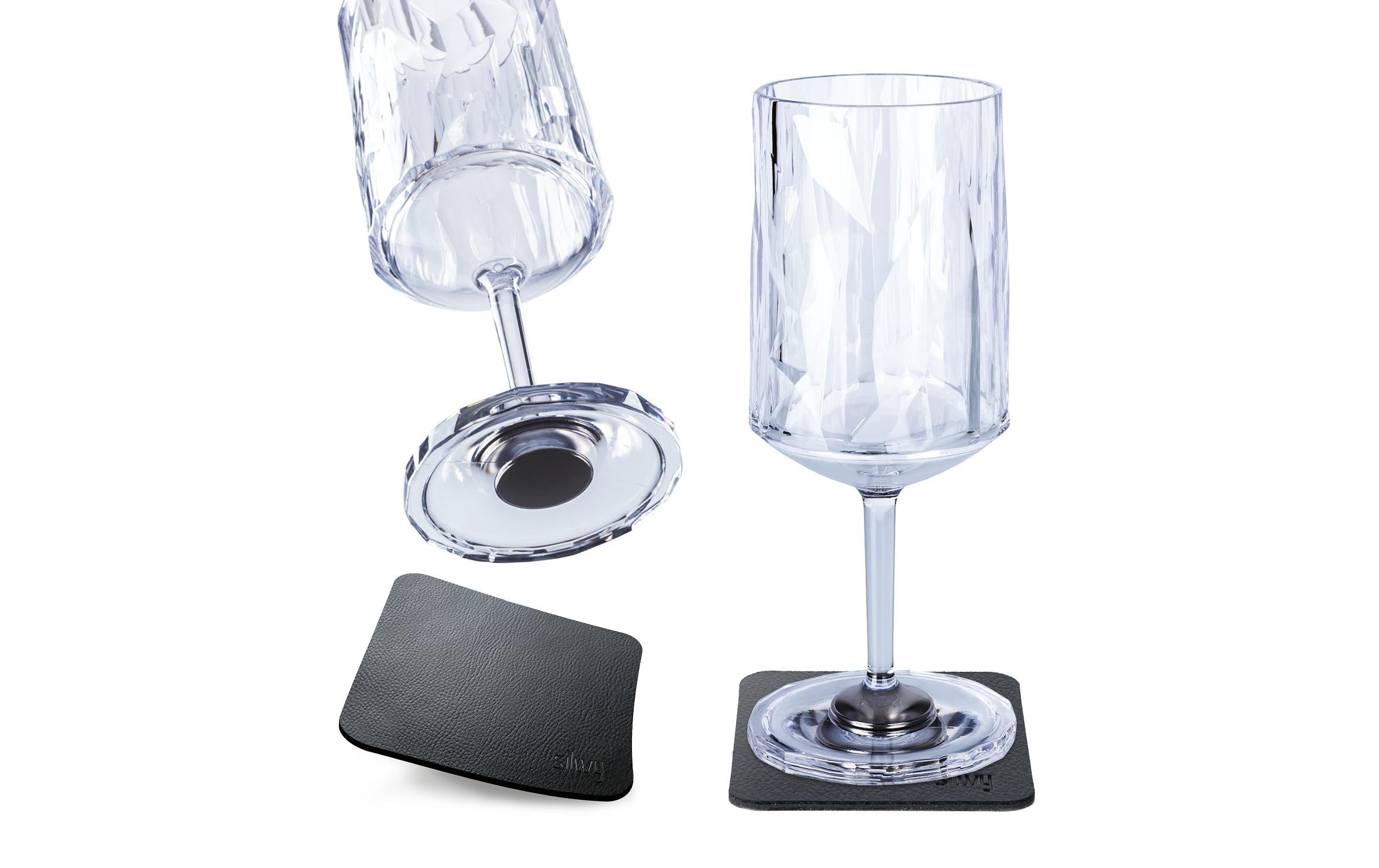 Silwy Outdoor-Weinglas Hightech-Kunststoffgläser, 2er-Set