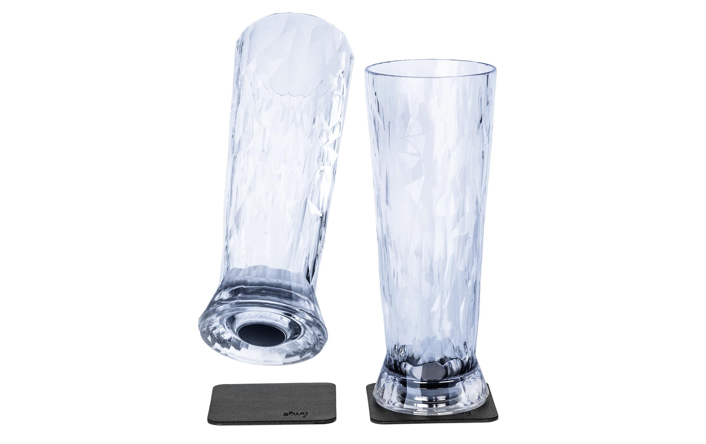Silwy Outdoor-Bierglas Hightech-Kunststoffgläser, 2er-Set